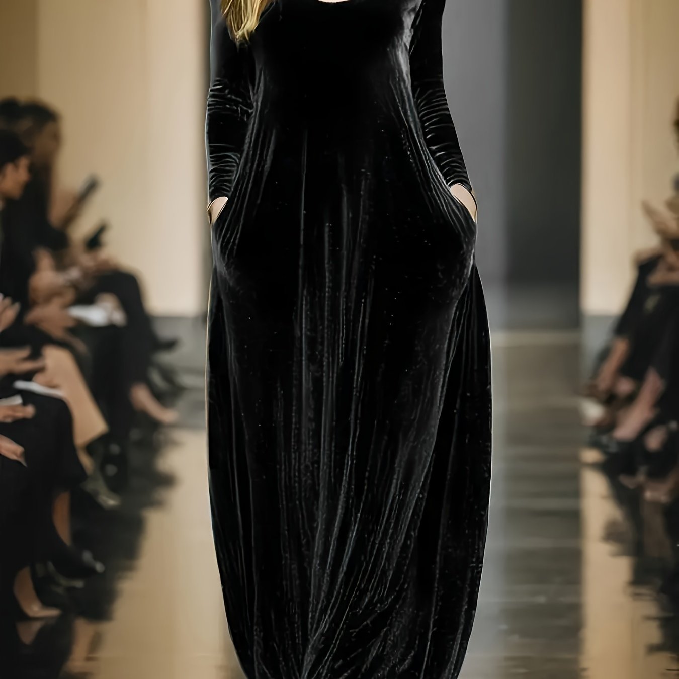 Elowen | Velvet Flow Maxi Dress