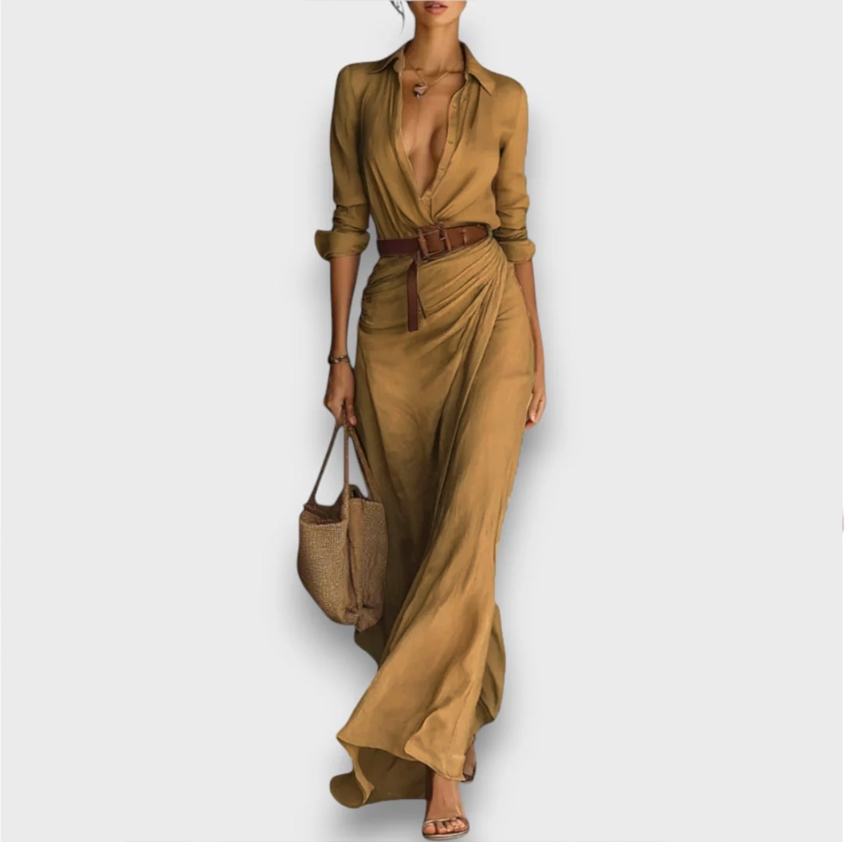 Maeve – Wrap Dress with Waist Belt