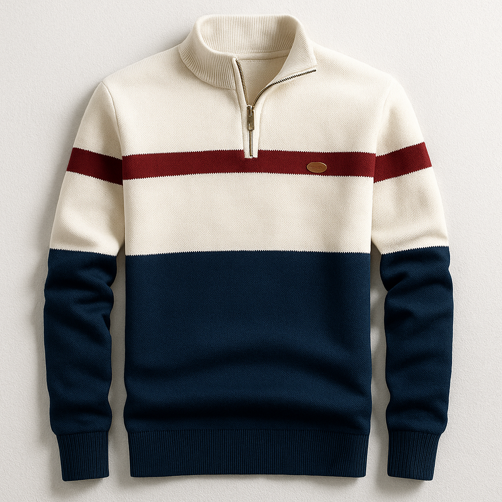 Harrison | Classic Quarter-Zip Knit Sweater