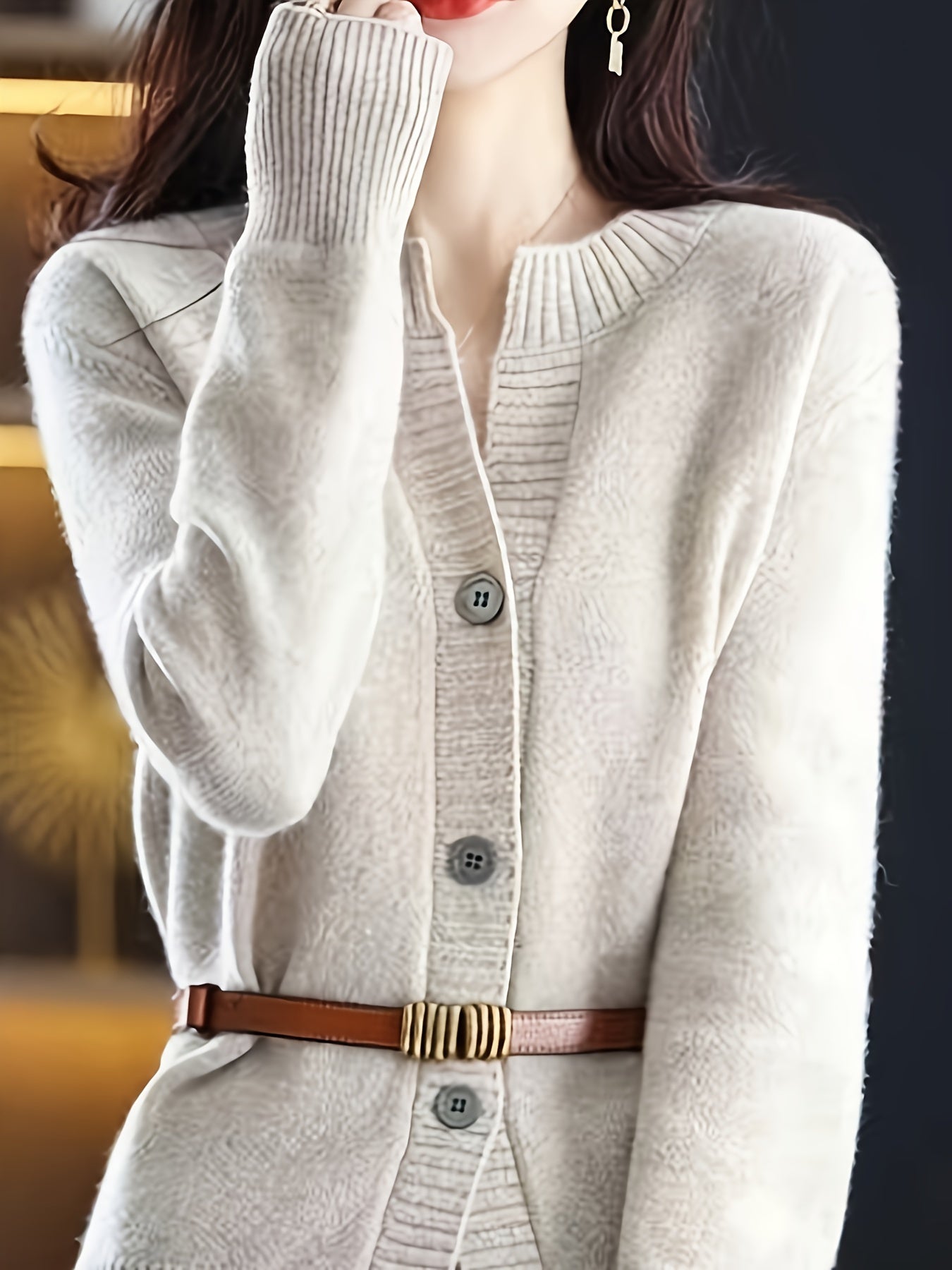 Elowen™ | Soft Knit Button Cardigan