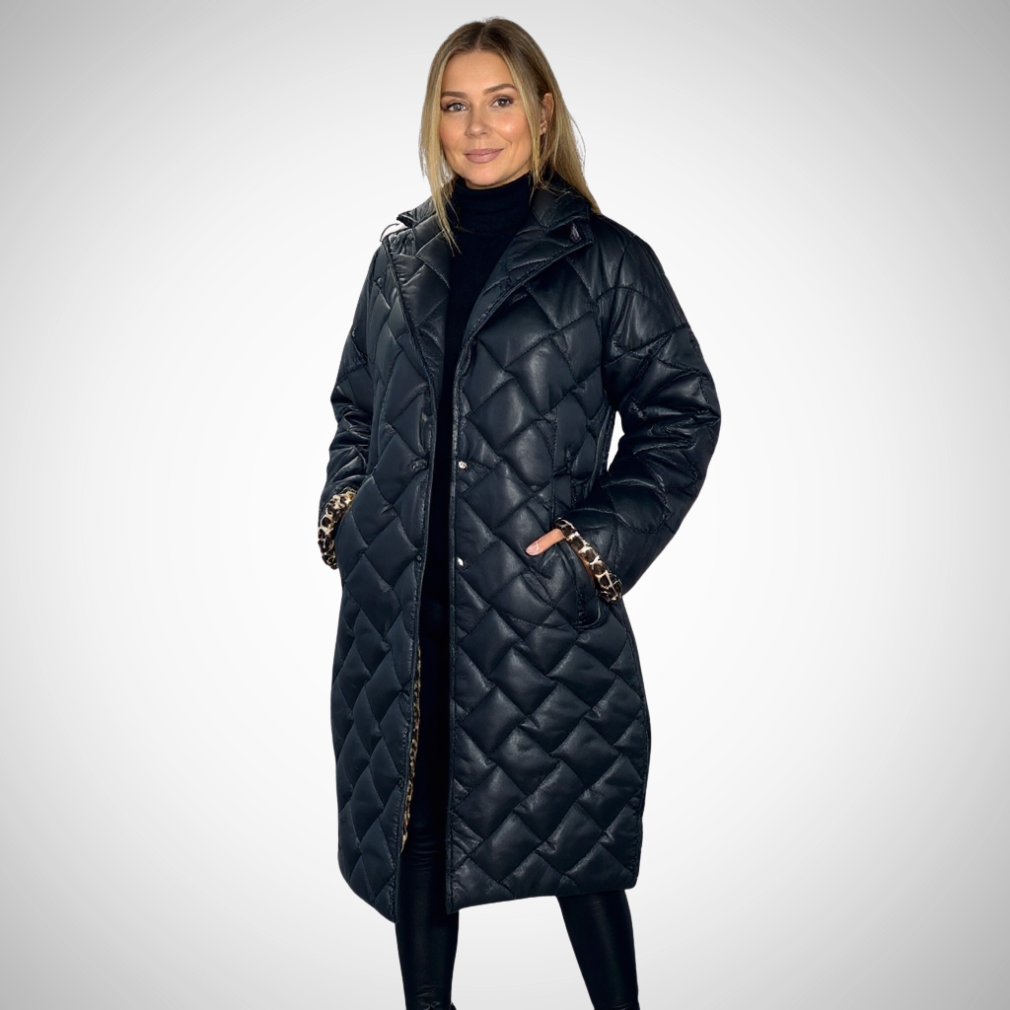 Ofira | Reversible Leopard-Lined Coat