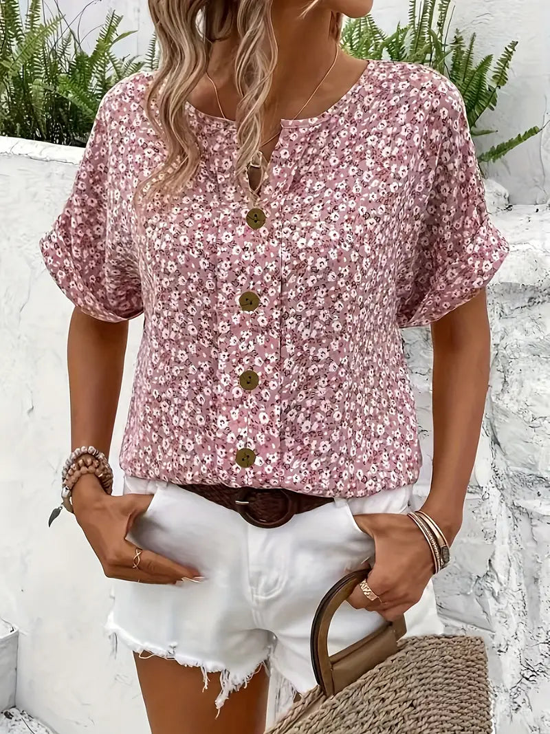 Saorla – Elegant Floral Print Blouse