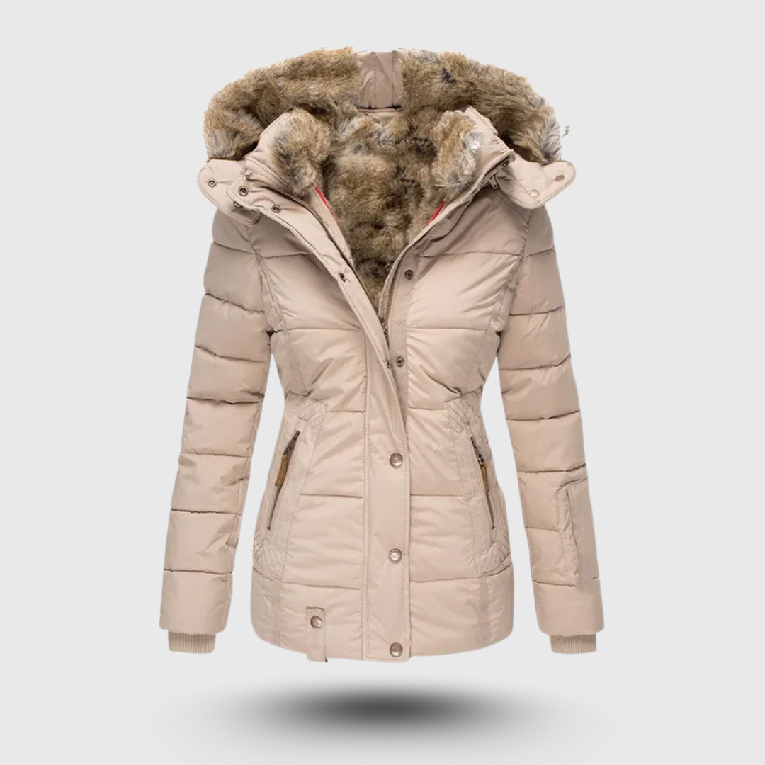Hanne™ - Winter Jacket with Fluffy Collar and Slim Fit