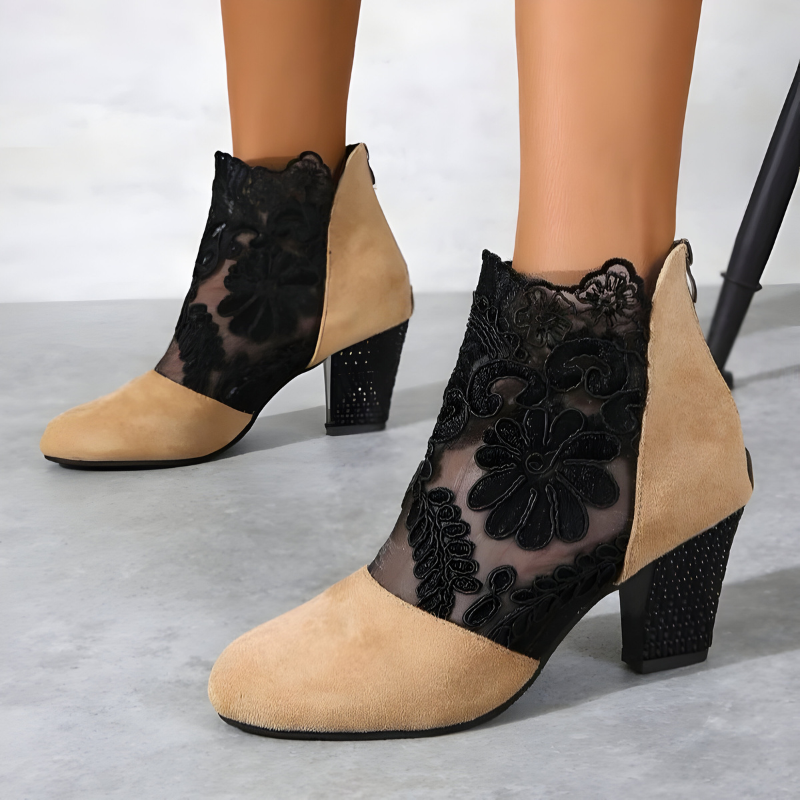 Norene™ | Elegant Lace Orthopedic Ankle Heels