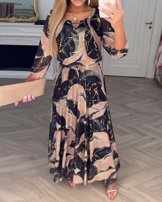 Marbella™ | Elegant Flowing Chiffon Maxi Dress