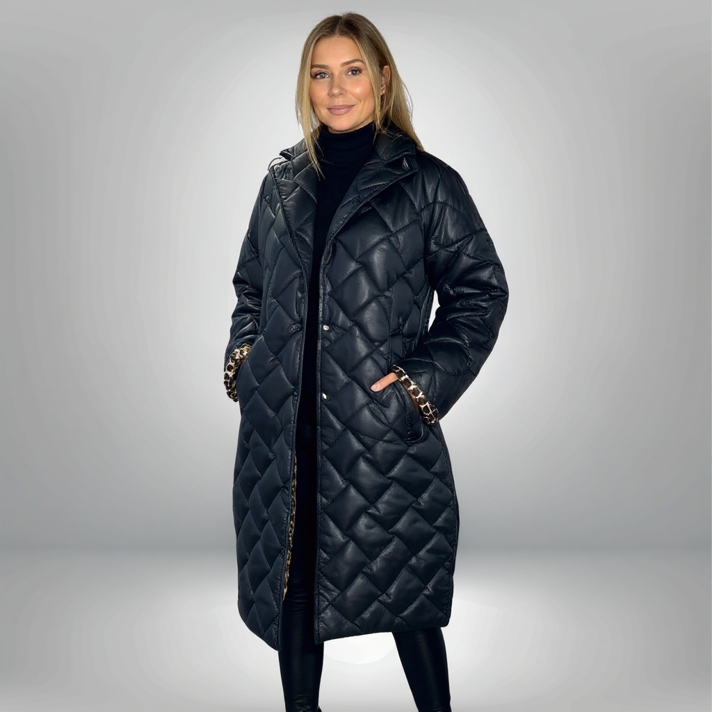 Ofira | Reversible Leopard-Lined Coat