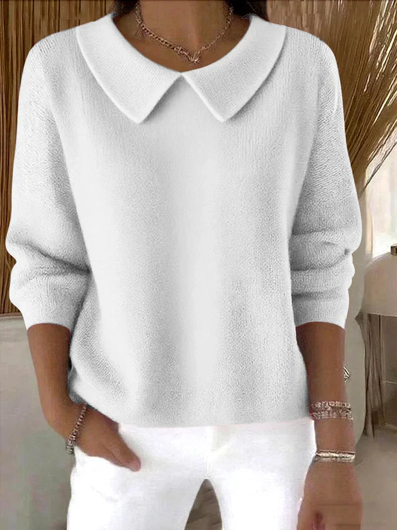 Katie | Classic Collar Knit Sweater