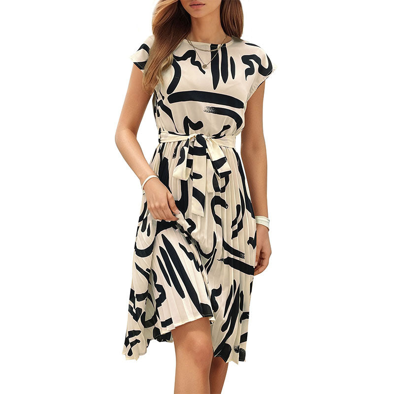 Rimara – Belted Midi Dress