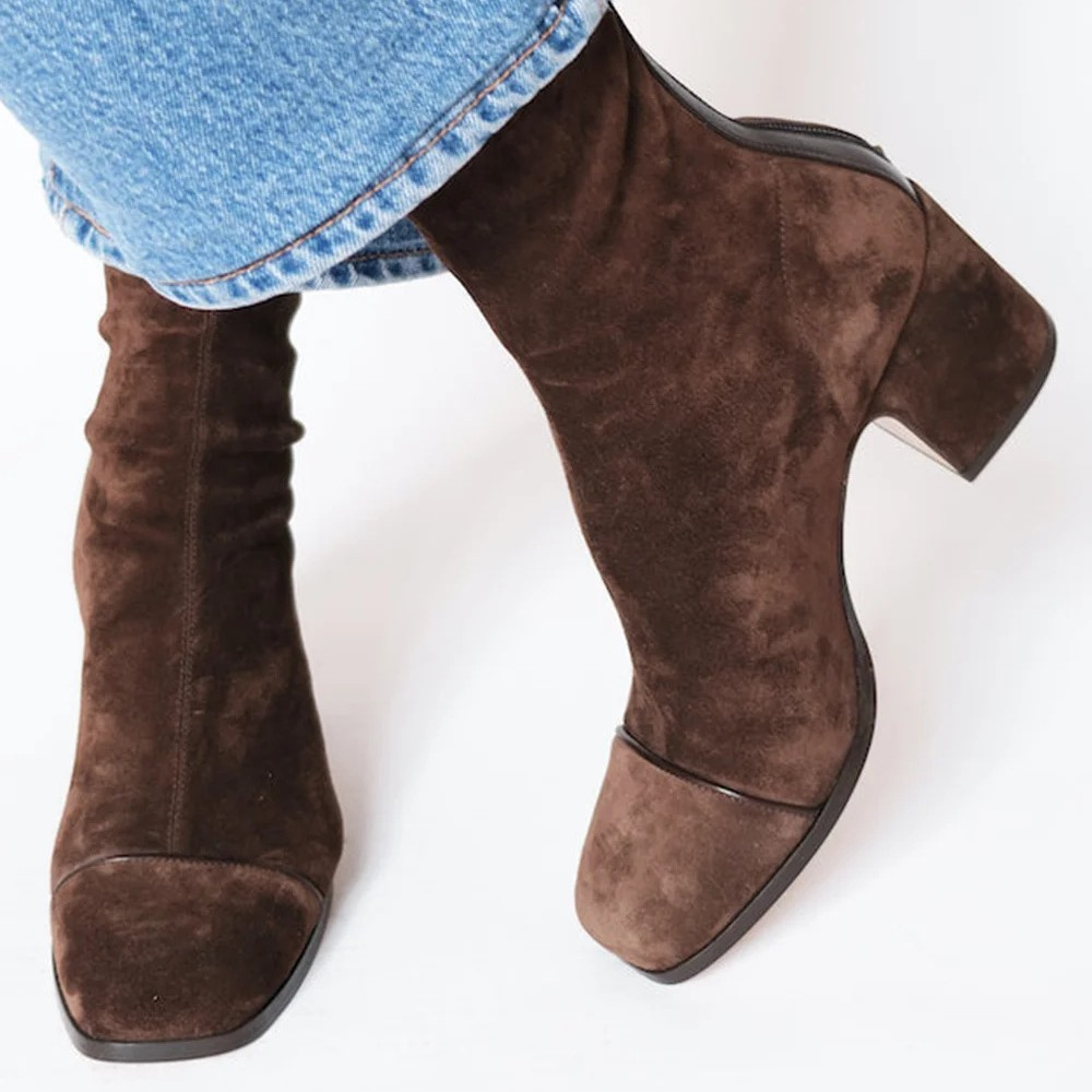Sienna™ | Bold Contrast Heel Boots