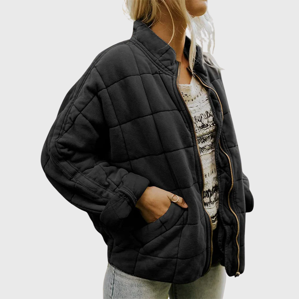 Cadhla – Oversized Quilted Mid-Season Coat