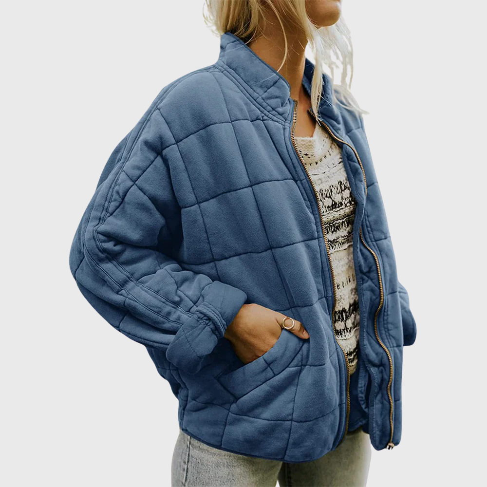 Cadhla – Oversized Quilted Mid-Season Coat