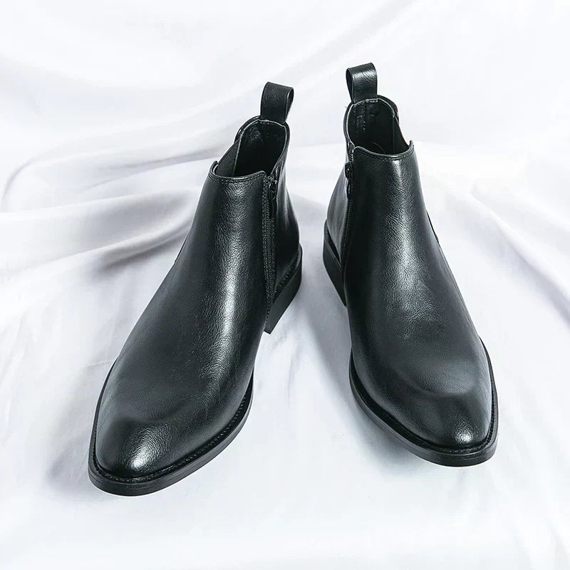 Cooper | Zippered Orthopaedic Leather Chelsea Boots