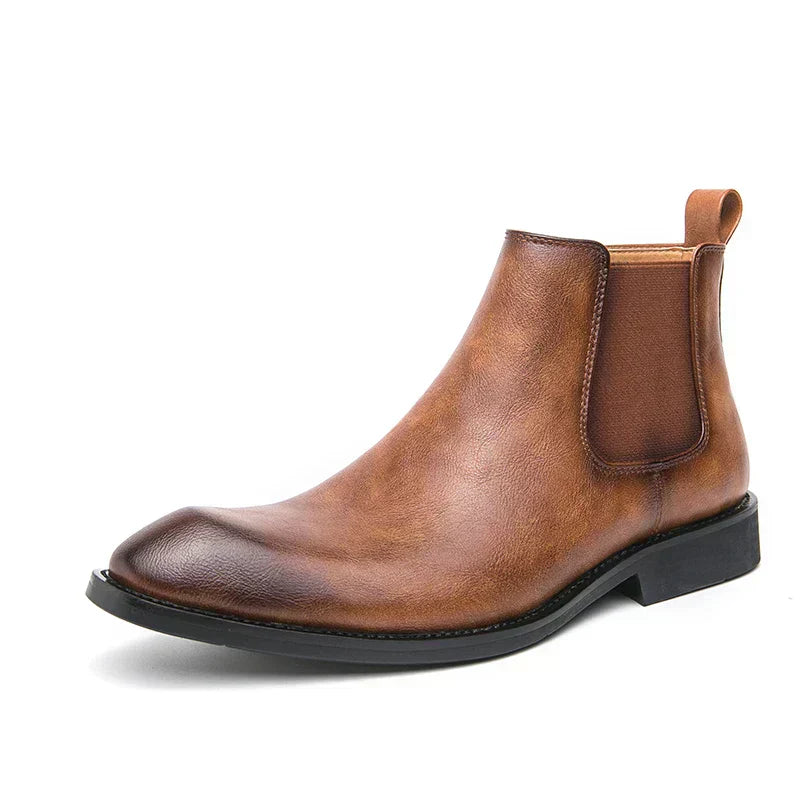 Cooper | Zippered Orthopaedic Leather Chelsea Boots