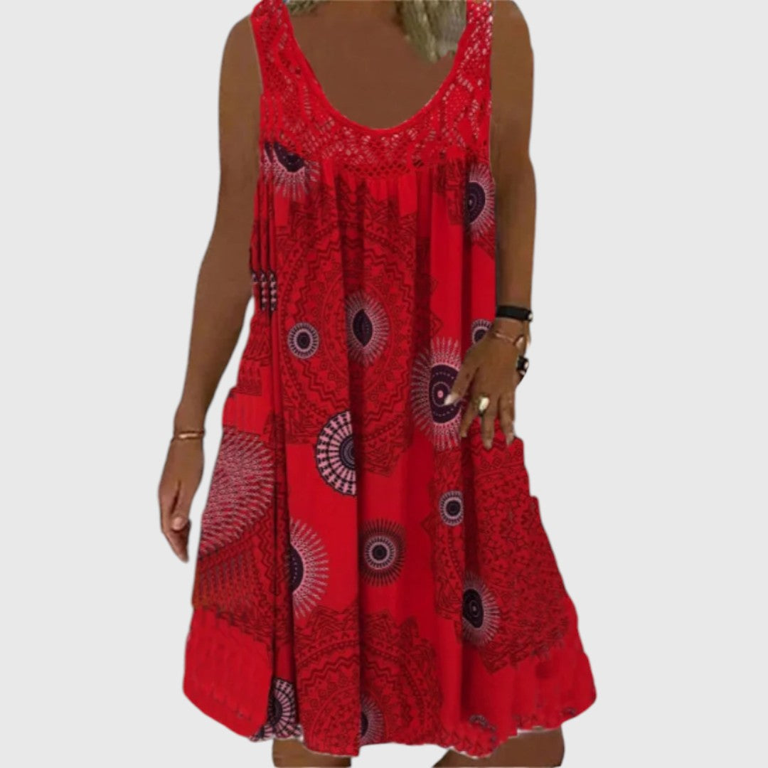 Stephanie - Ladies Sleeveless Comfortable Mini Dress