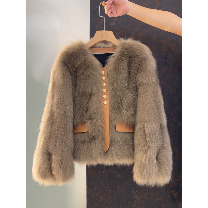 Aurelia | Luxe Faux Fox Fur Jacket