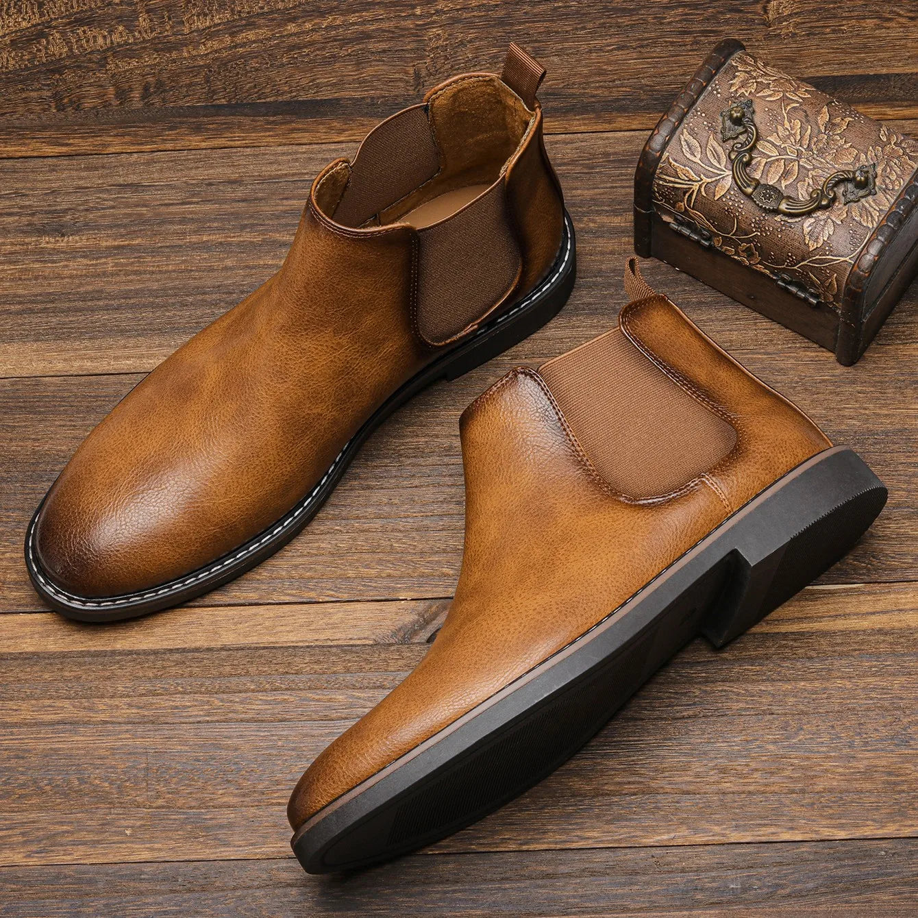 Sanford | Classic Chelsea Orthopaedic Leather Boots