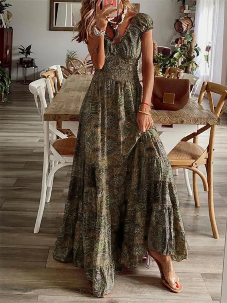 Kirsten - V-Neck Long Dress