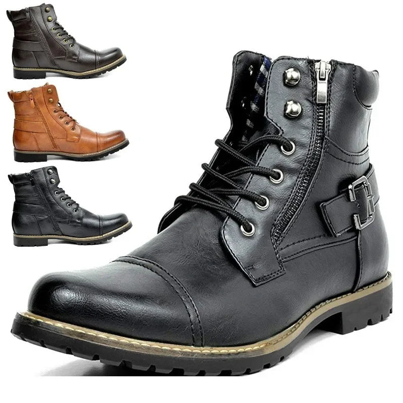Damon | Classic Lace-Up Orthopaedic Leather Boots