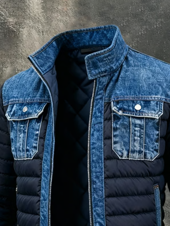 Arden™ | Quilted Denim Hybrid Jacket