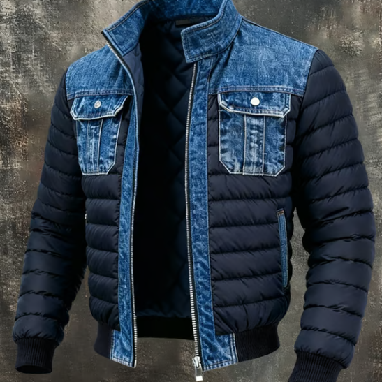 Arden™ | Quilted Denim Hybrid Jacket