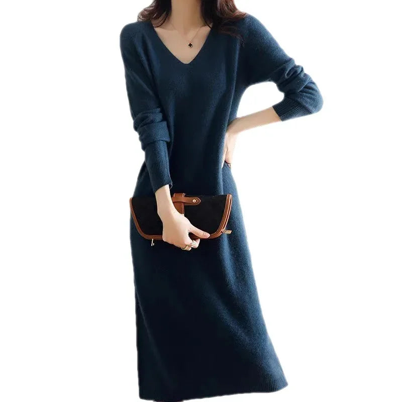 Hayden Luciana™ | Soft Wool-Blend Midi Dress