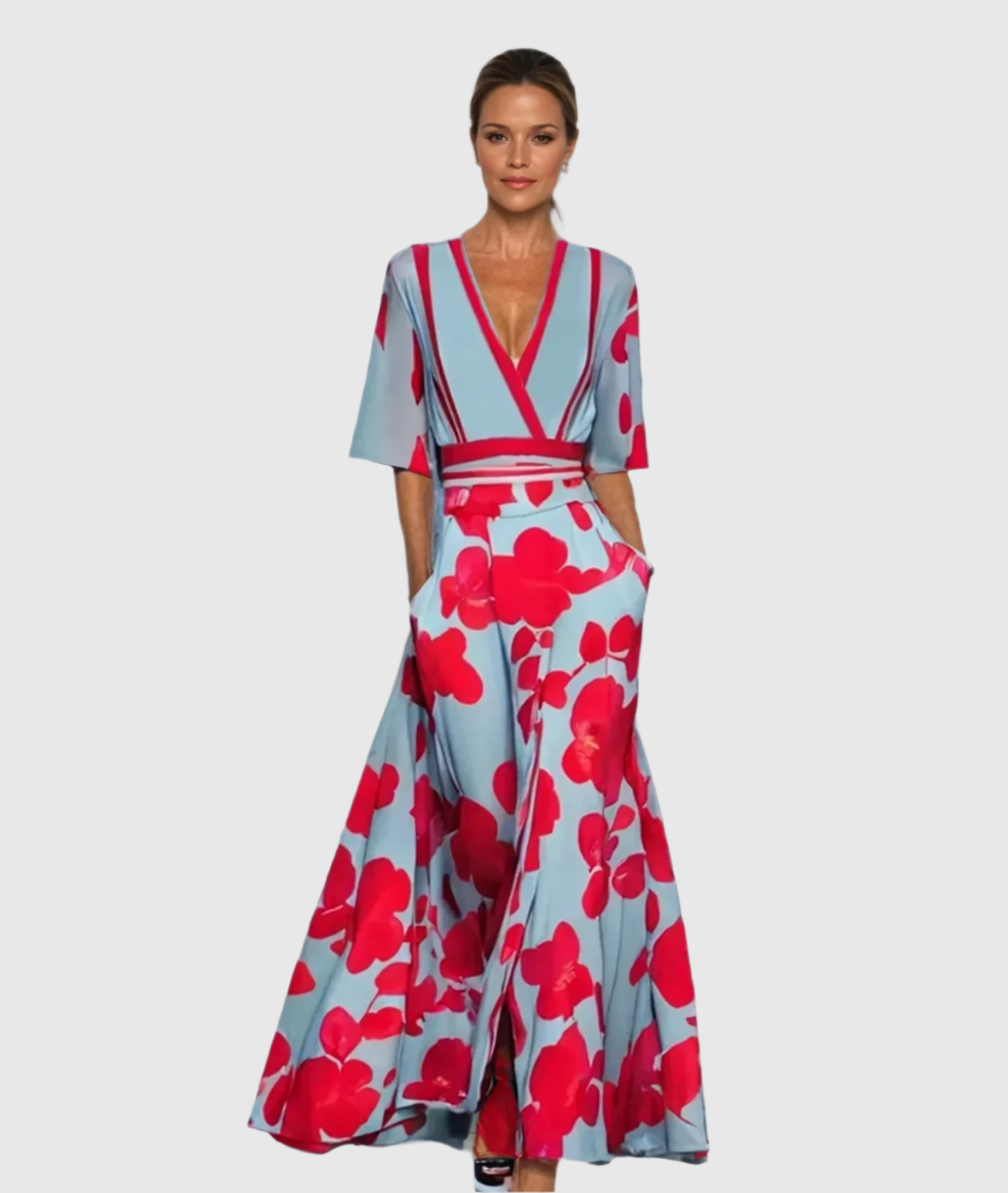 Jill - Elegant Floral Dress