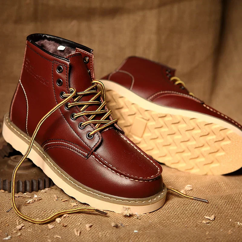 Dustin | Winter Orthopaedic Leather Boots