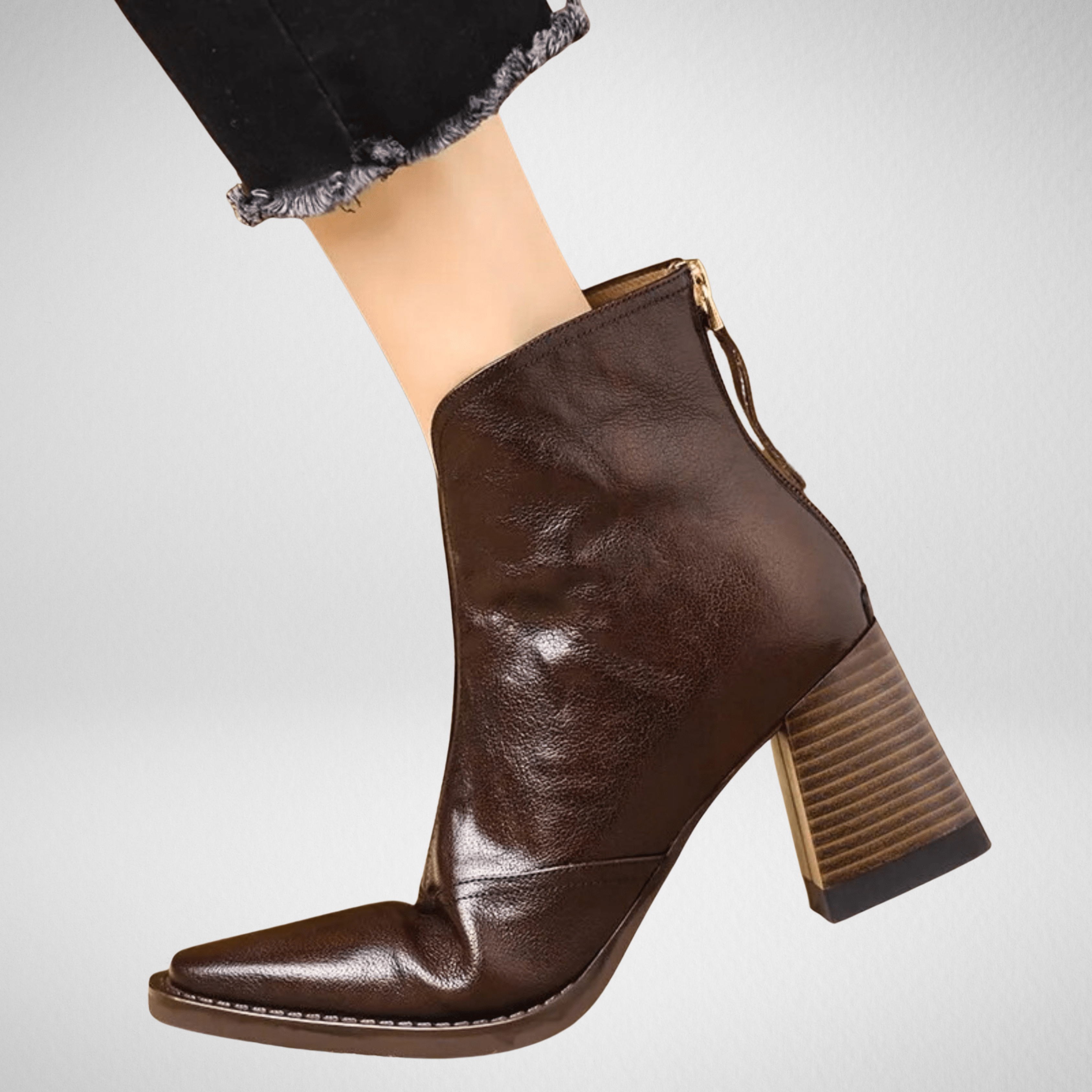 Claudi | Luxurious Mid-Heel Ankle Boots