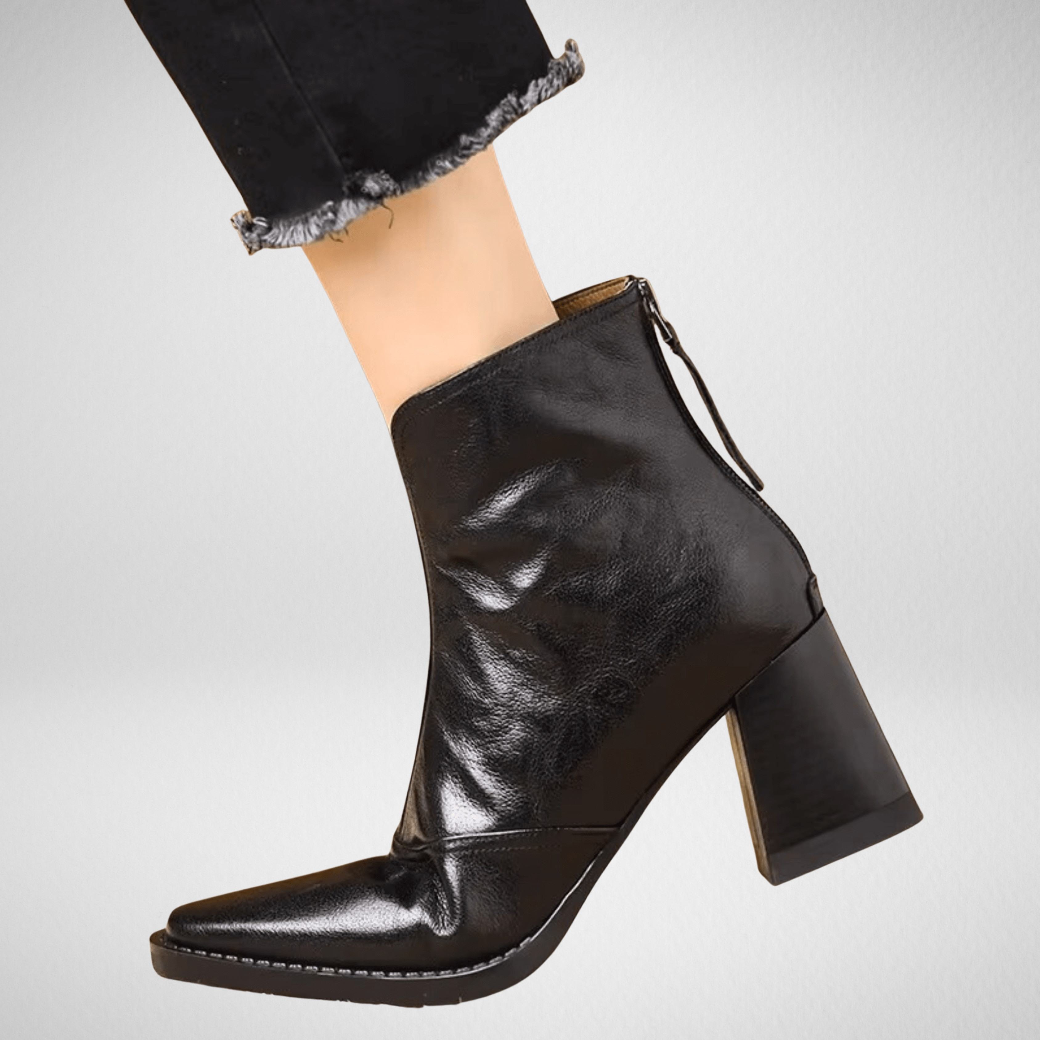 Claudi | Luxurious Mid-Heel Ankle Boots
