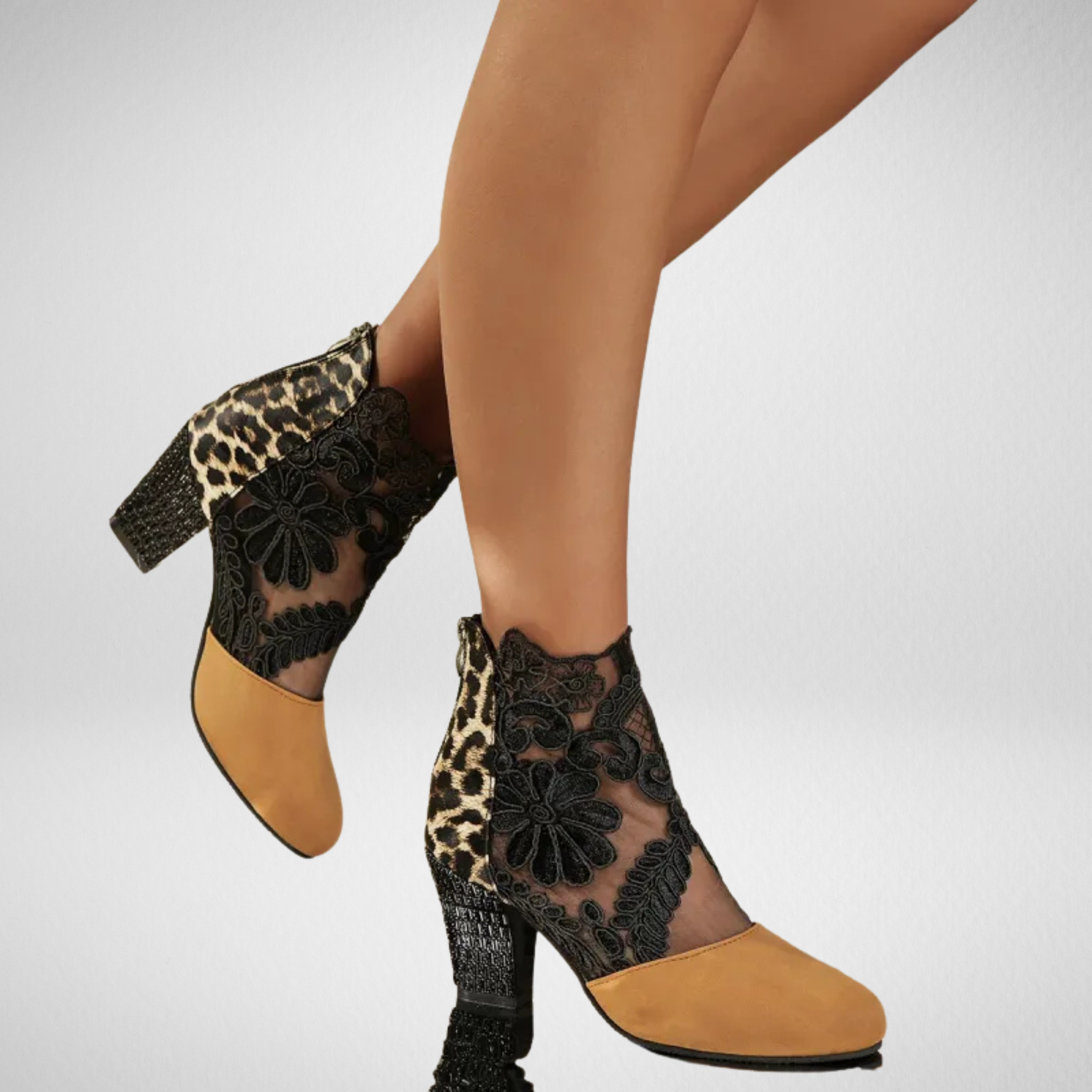 Norene™ | Elegant Lace Orthopedic Ankle Heels