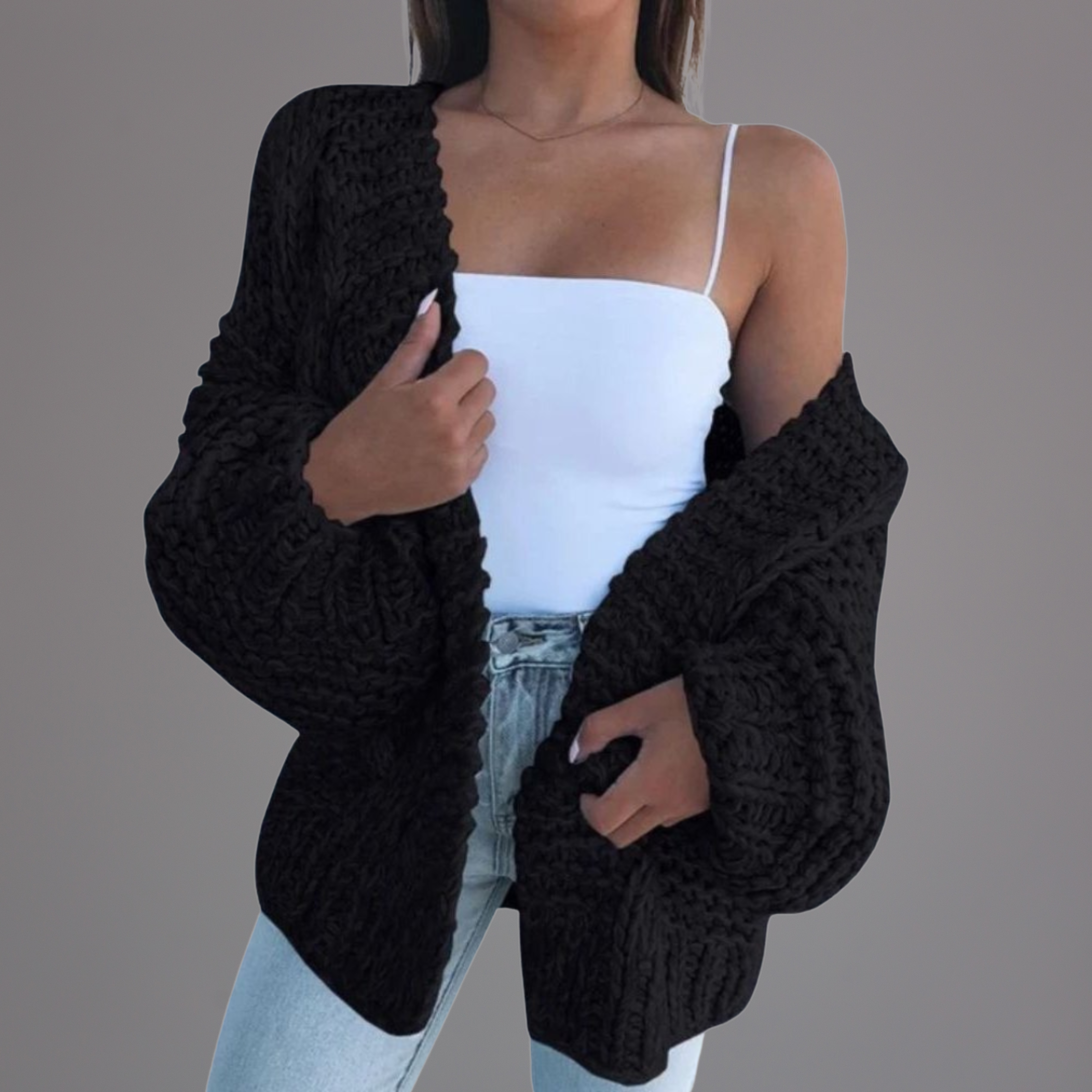 Bríd – Chunky Knit Relaxed Cardigan