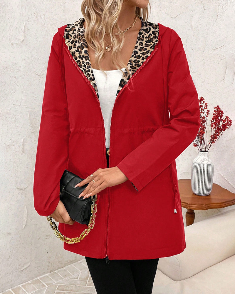 Ofira | Reversible Leopard-Lined Coat