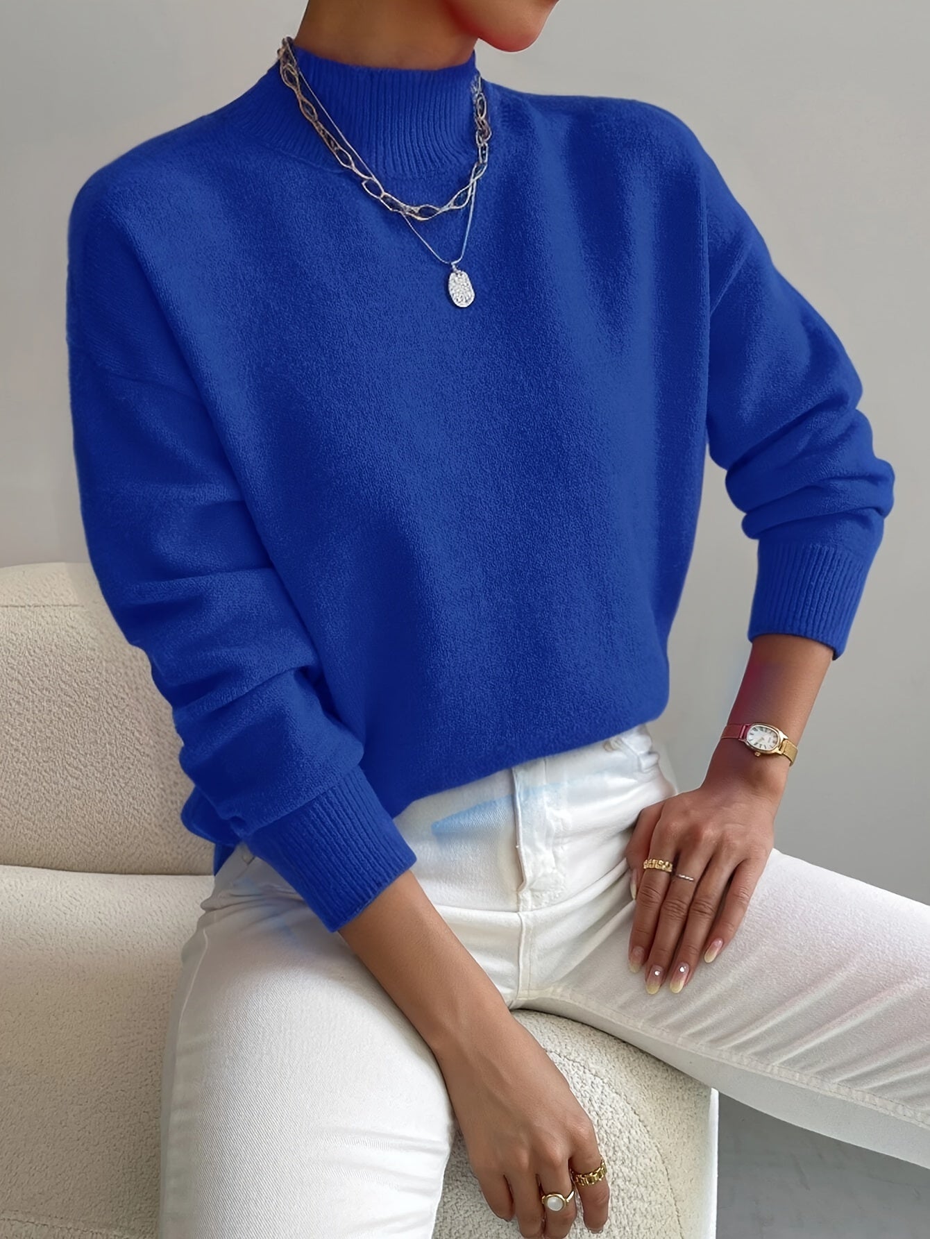 Maria™ | Elegant Soft-Touch Turtleneck