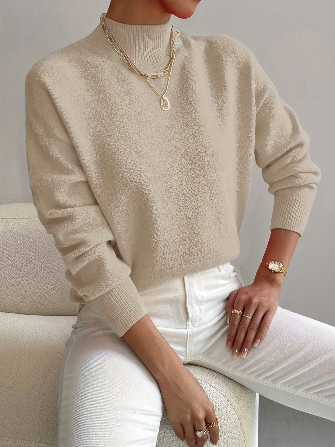 Maria™ | Elegant Soft-Touch Turtleneck