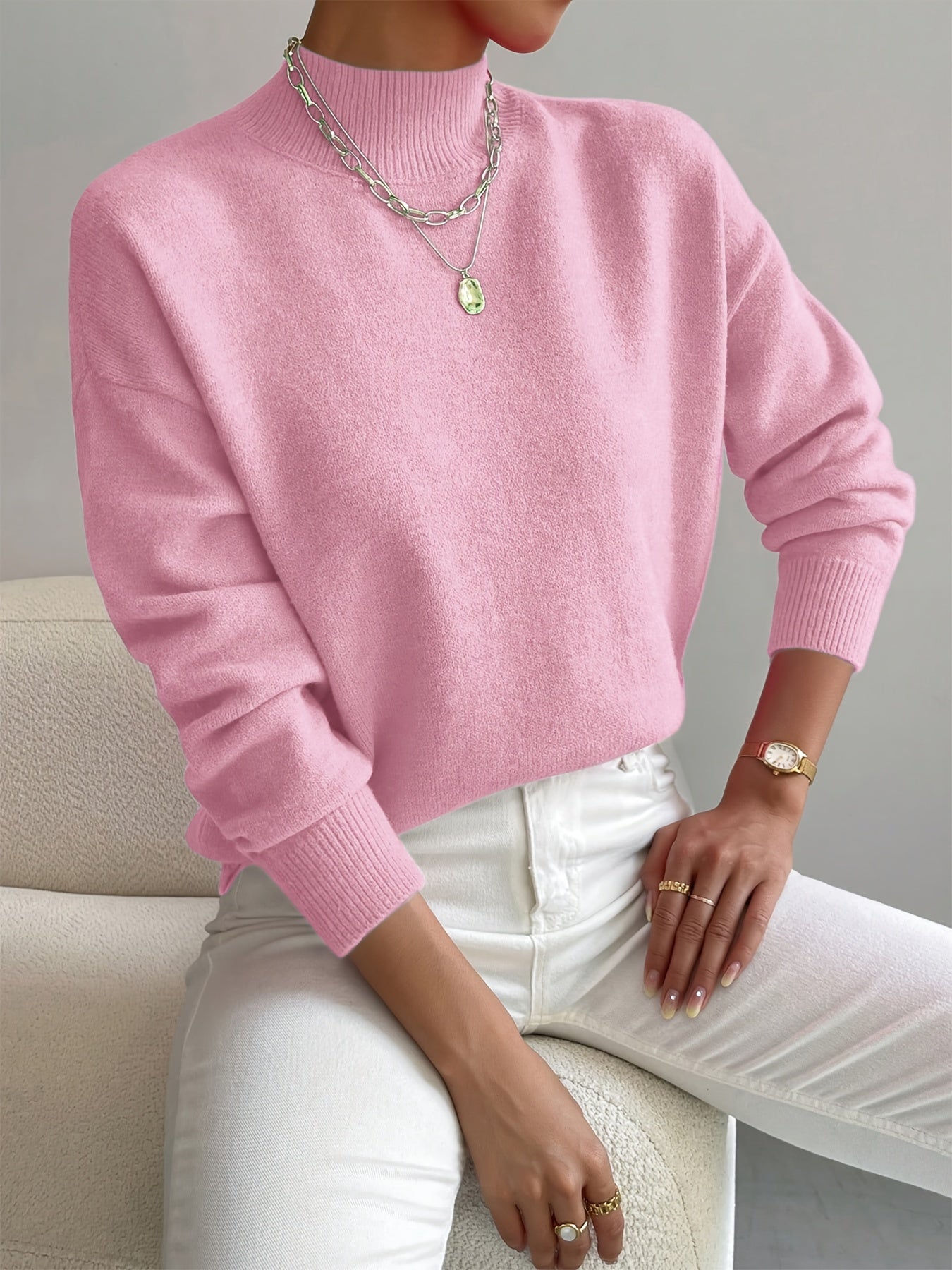 Maria™ | Elegant Soft-Touch Turtleneck