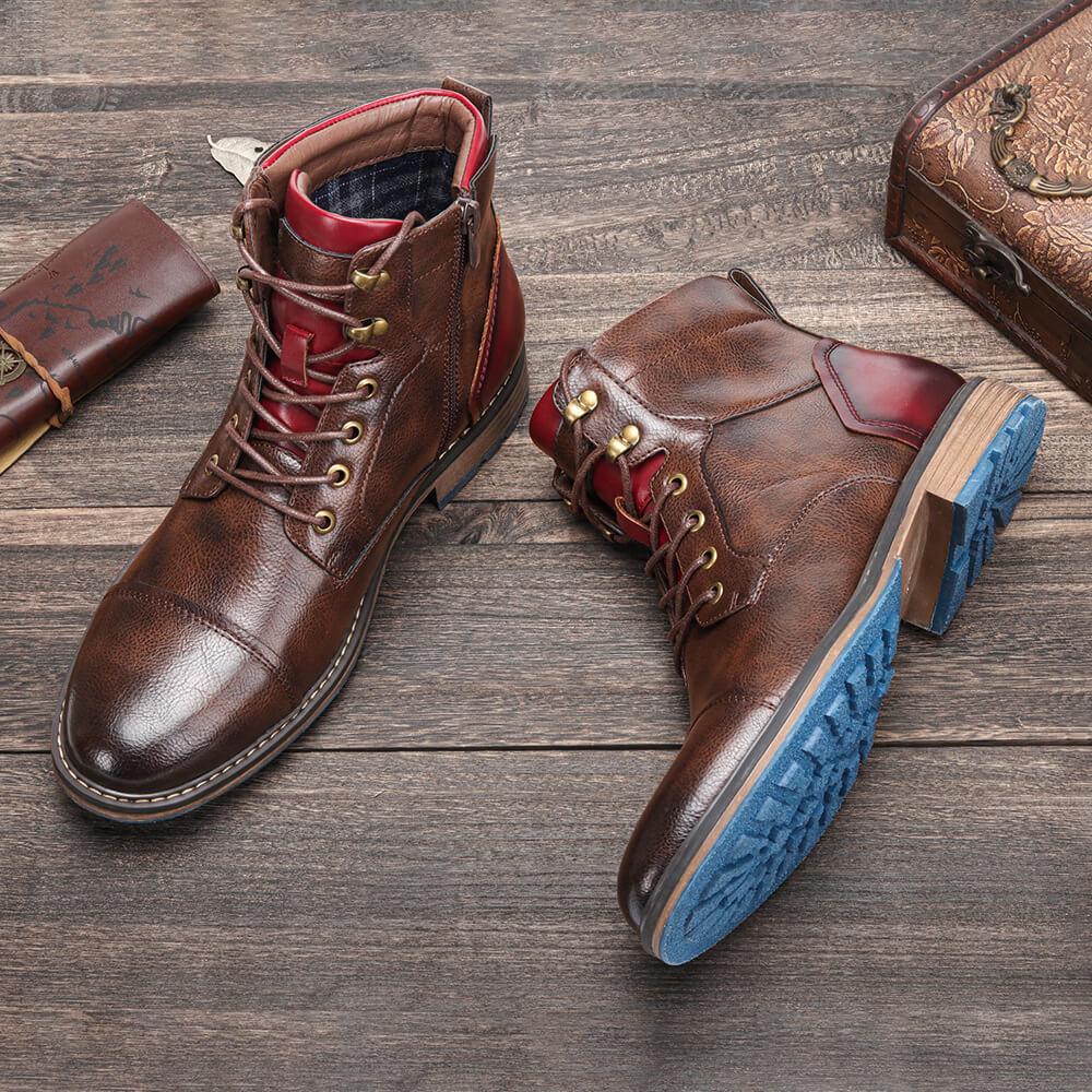 Miles | Heritage Lace-Up Leather Boots