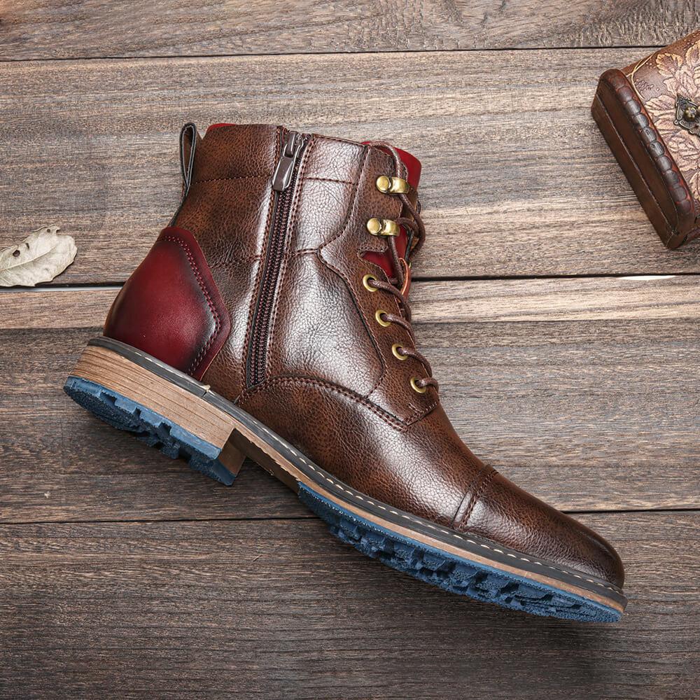 Miles | Heritage Lace-Up Leather Boots