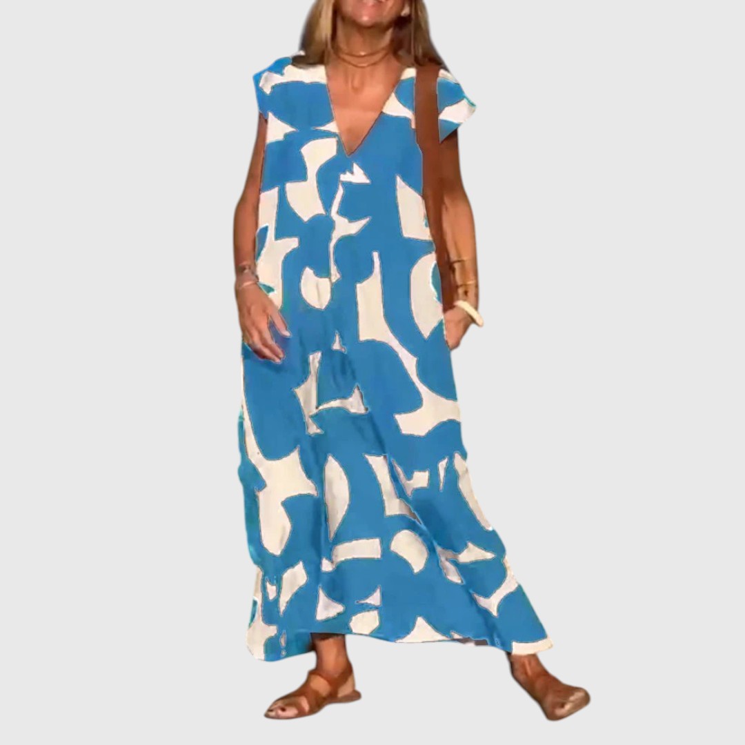 Josie - Loose Printed Maxi Dress