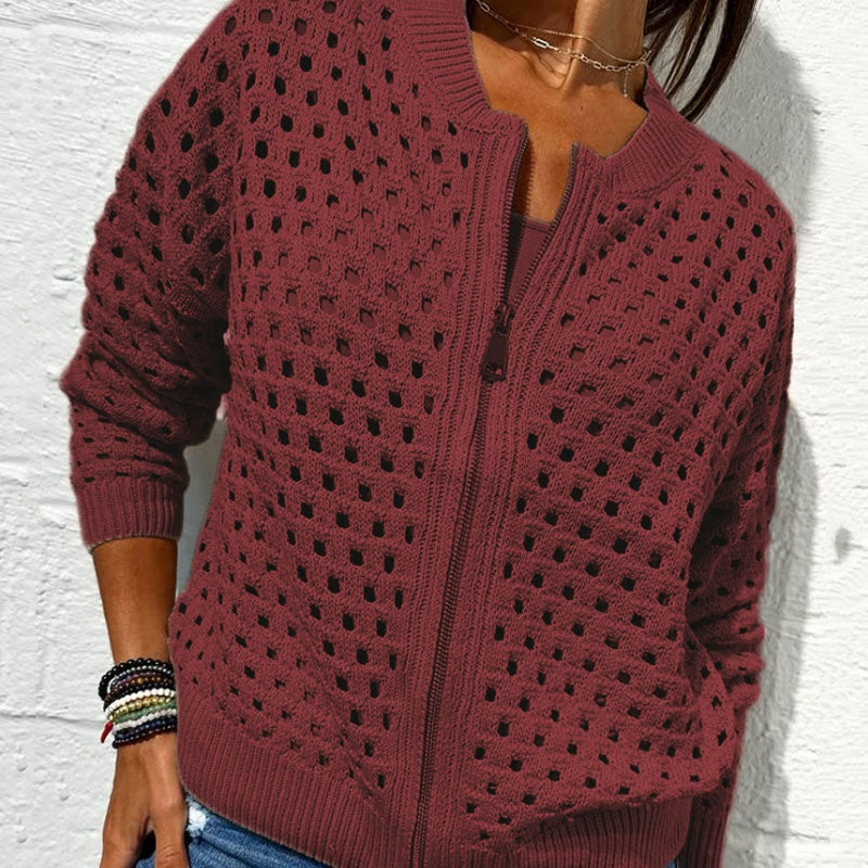 Nova | Knitted Jacket with Zipper