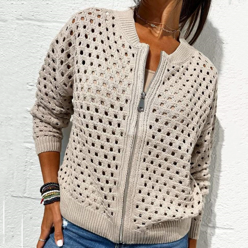Nova | Knitted Jacket with Zipper