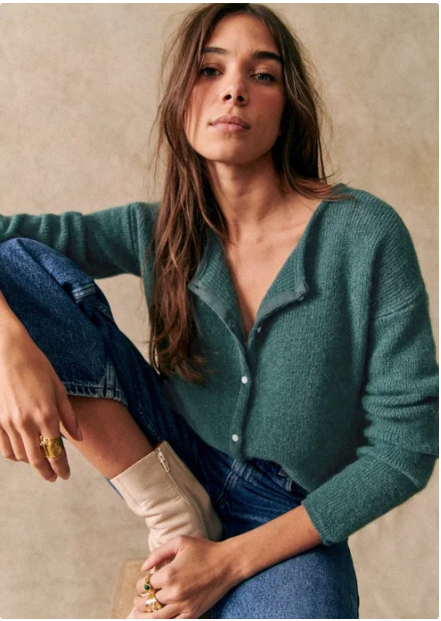 Élodie | Soft Buttoned Knit Cardigan