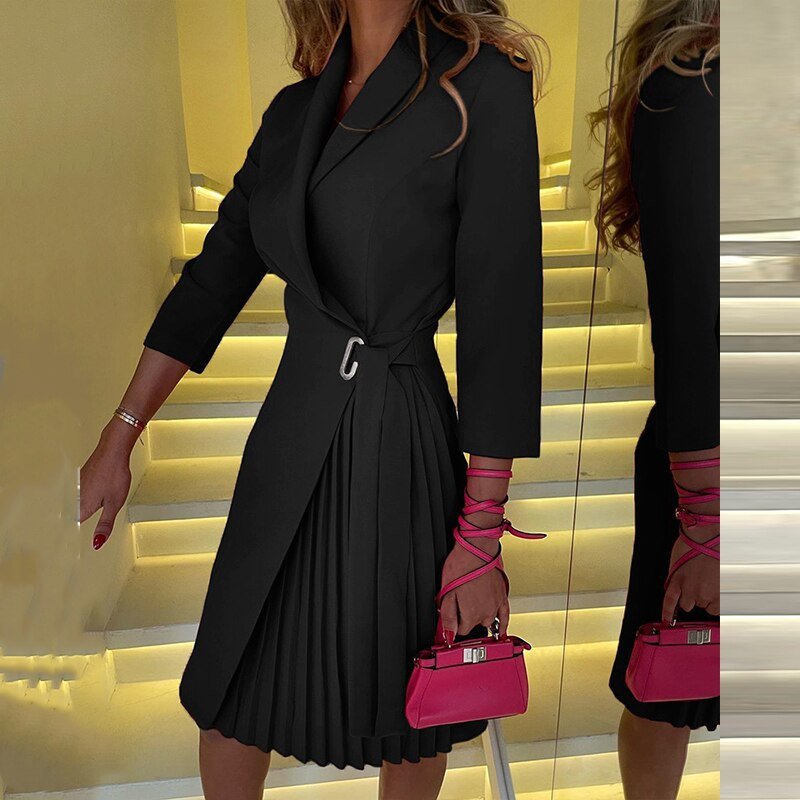 MaryAnne | Chic long sleeve blazer dress for women