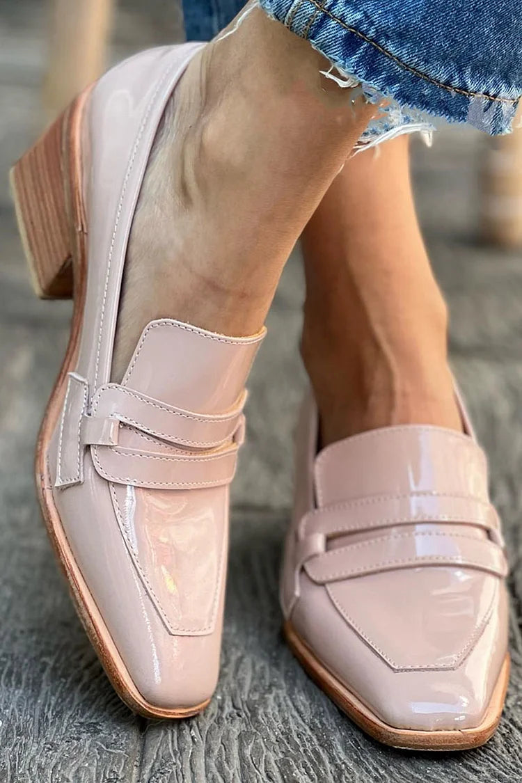 Aurora™ | Elegant Block Heel Loafers