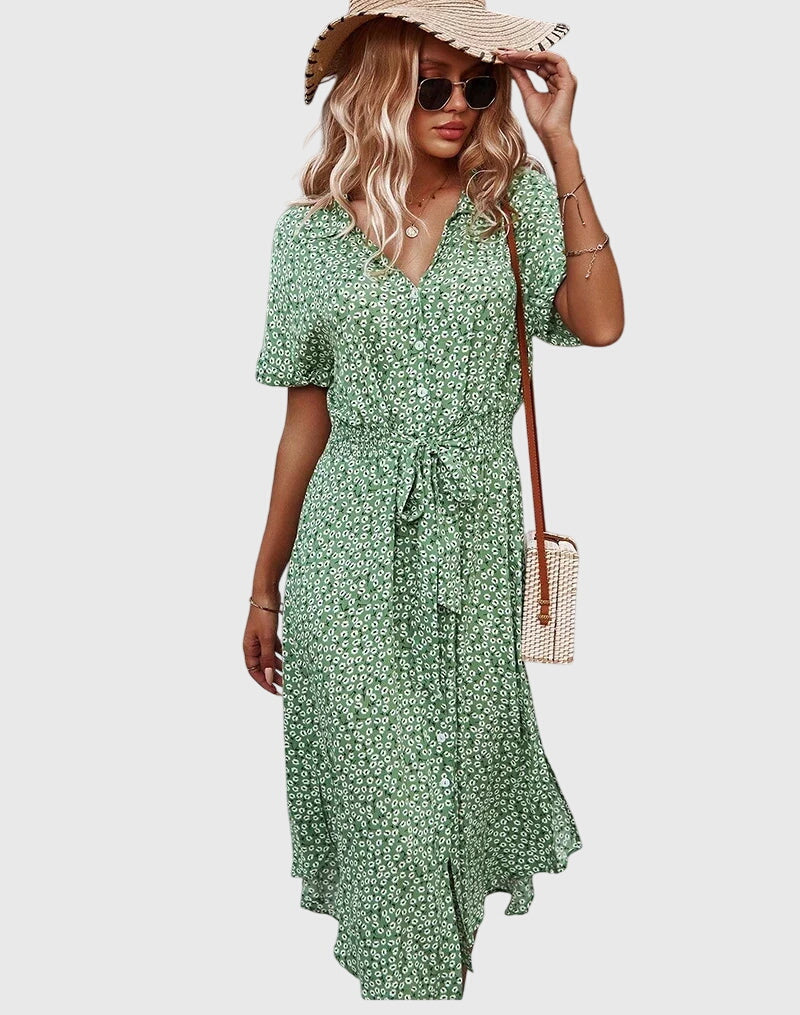 Deborah - Floral Midi Dress