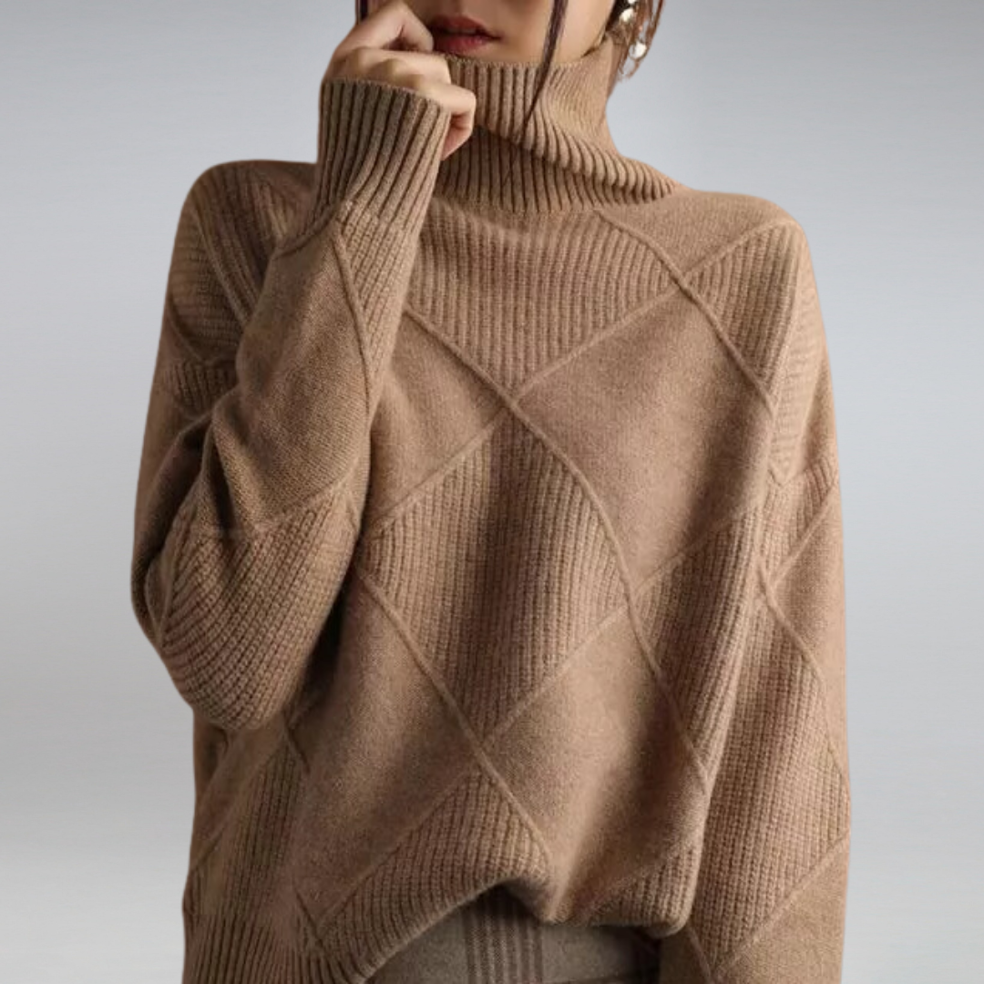 Céline | Textured Turtleneck Sweater