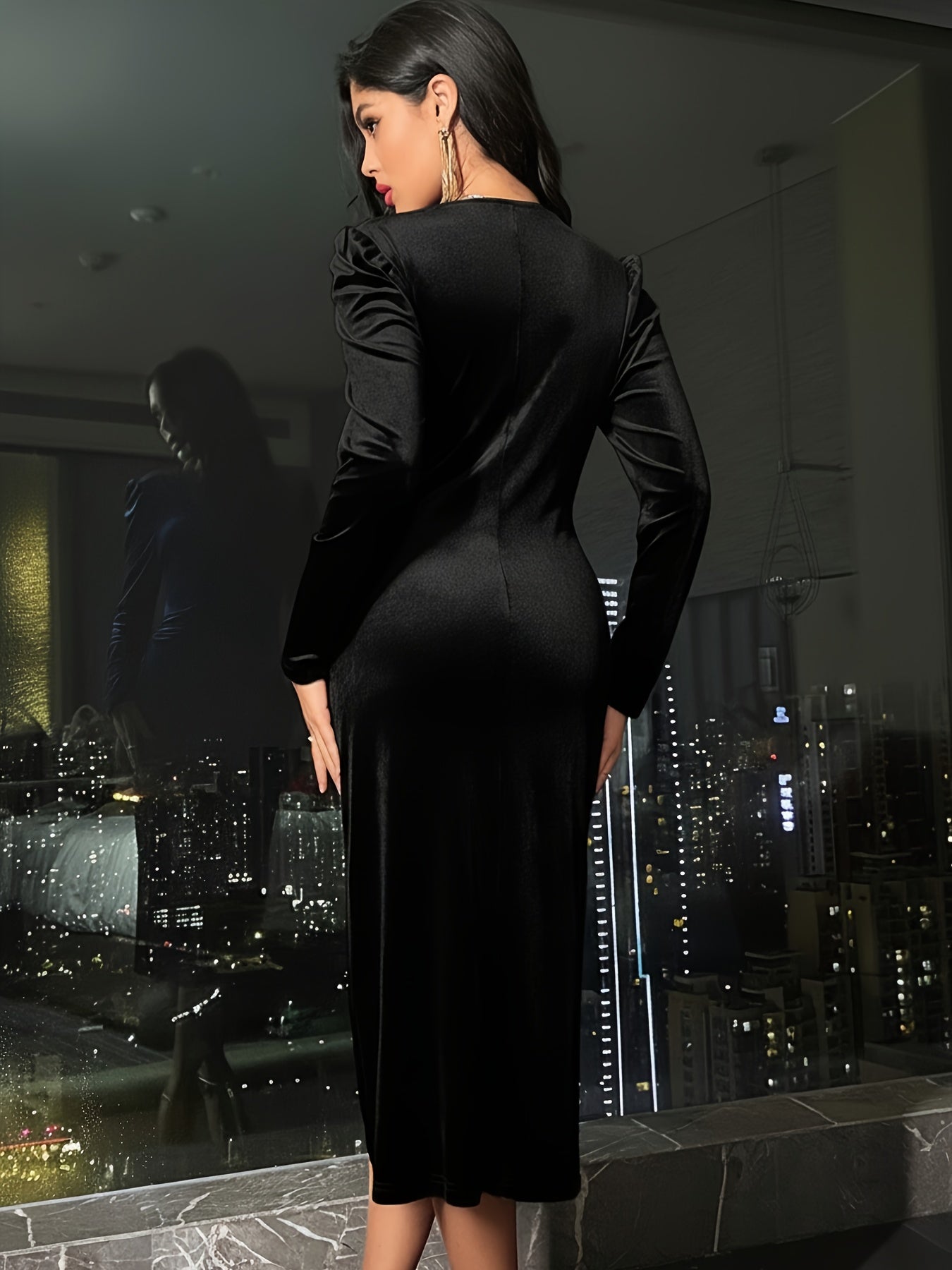 Seraphina | Velvet Wrap Dress