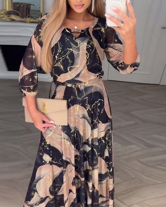 Marbella™ | Elegant Flowing Chiffon Maxi Dress