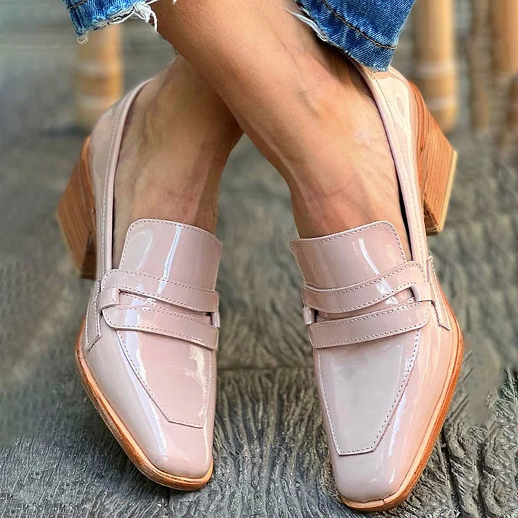 Aurora™ | Elegant Block Heel Loafers
