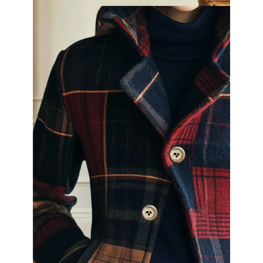 Noelle™ | Classic Plaid Wool Jacket