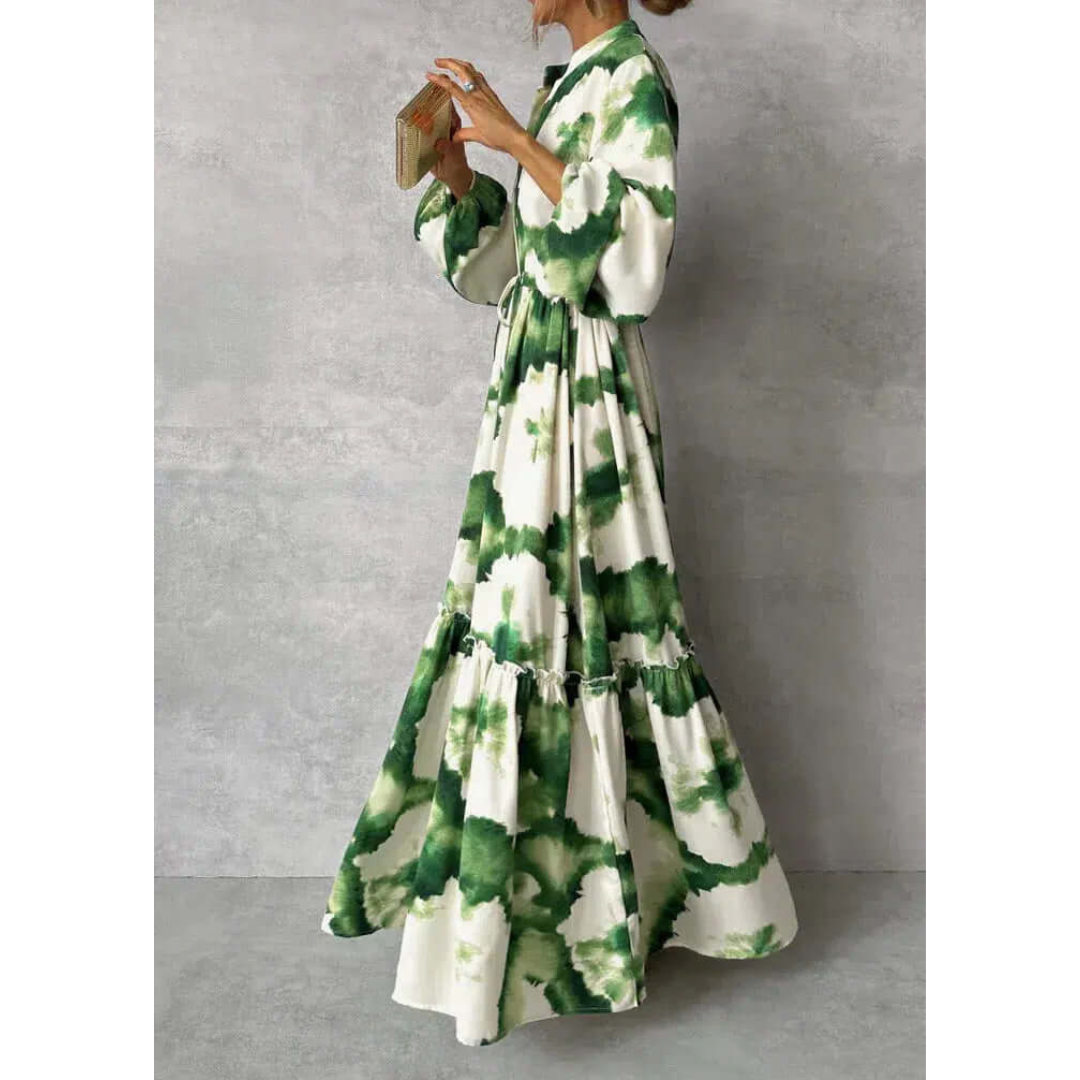 Donna - Ladies Elegant Flowing Floral Maxi Dress